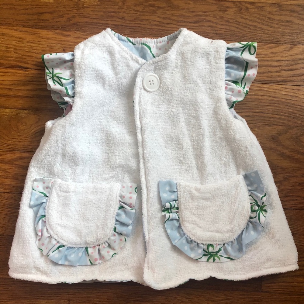 Beaufort Bonnet Reversible Swim Cover-Up 12-18 M